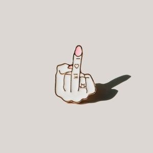 Middle Finger Enamel Pin